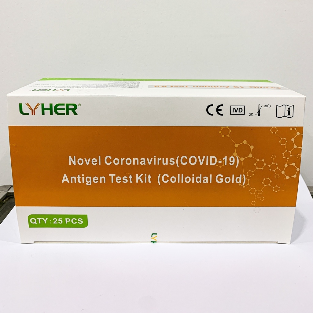 Novel Coronavirus Antigen Test Kit (Colloidal Gold) Test Nước Bọt Lyher (Lẻ/1c) 