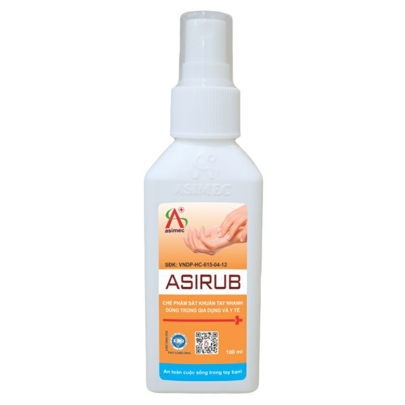 ASIRUB Ethanol 75% xịt An Sinh (Lọ/100ml)