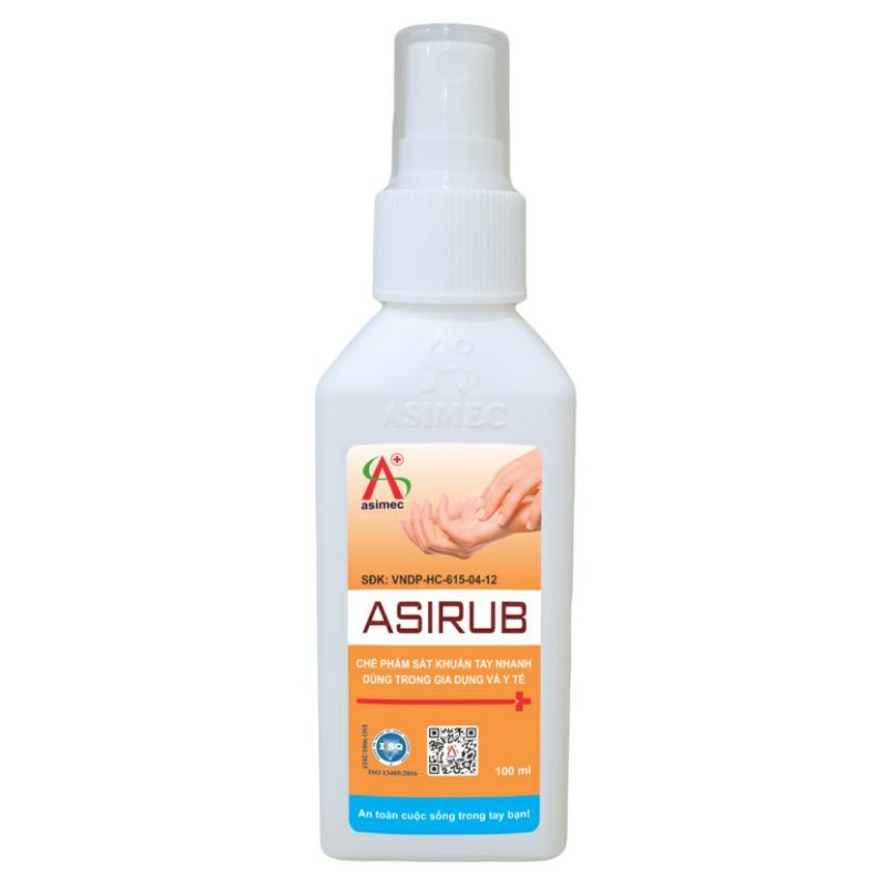 ASIRUB Ethanol 75% xịt An Sinh (Lọ/100ml)