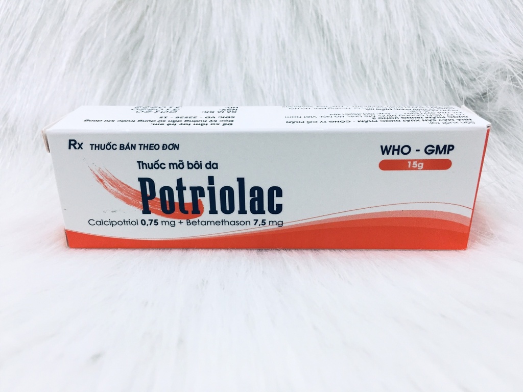 Thuốc bôi ngoài da Potriolac TW2 (Tuýp 15g) đỏ