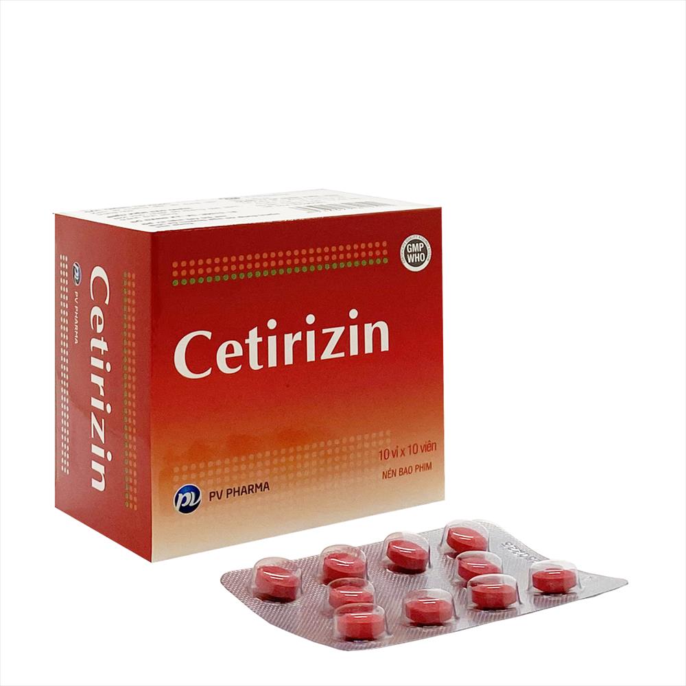 Cetirizin 10mg Phúc Vinh (H/100v) date 12/2024