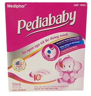 [T06412] Pediababy ăn ngon ngủ tốt Mediphar (H/20ống) ( Hồng Trắng)