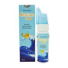 [T06431] Seacare  Baby Nước muối biển xịt mũi cá vàng Nam Hà (Lọ/70ml) Date 12/2026