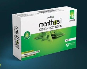 [T06472] Viên ngậm ho Menthosil hương bạc hà Ấn Độ (H/16v) Date 12/2026
