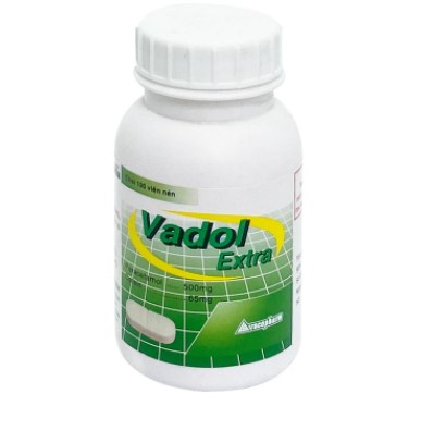 [T06524] Vadol Extra 500/65 Vacopharm (Lọ/100v)
