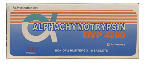 [T06579] Alphachymotrypsin BVP 4200 BRV Healthcare (H/20v) date 05/2025