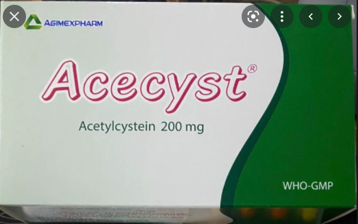 [T06581] Acecyst acetylcystein 200mg Agimexpharm (H/100v) Date 11/2027