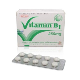 [T06598] Vitamin B1 250mg viên bao đường Mekophar (H/100v)
