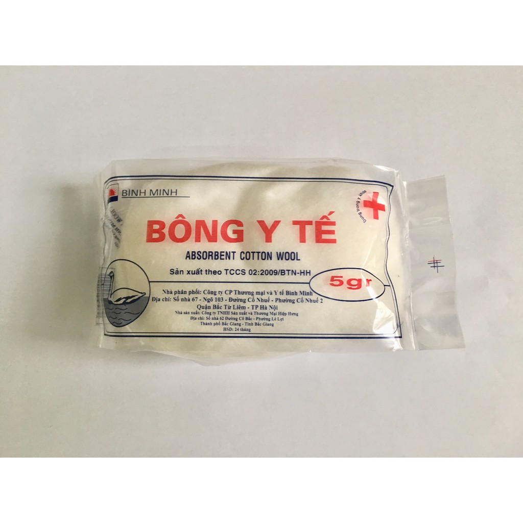 [T06653] Bông y tế 5g Bình Minh (Bịch/50 gói)