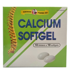 [T06741] Calcium Softgel calcium gluconate 300mg Thanh Hằng (H/100v) date 10/2025