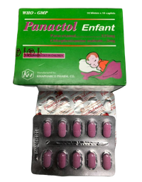 [T06765] Panactol enfant paracetamol 325mg Khánh Hòa (H/100v)