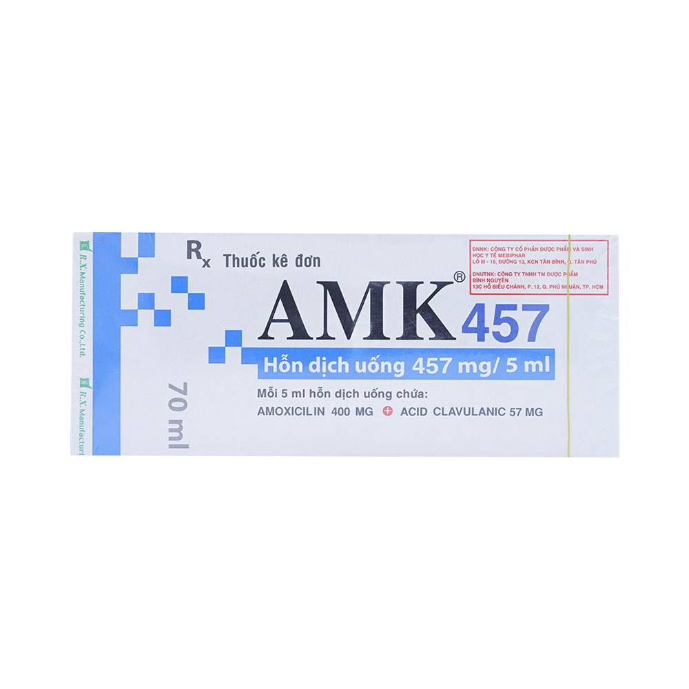 [T06811] AMK 457mg/5ml Thái Lan (Lọ 70ml) Date 10/2026