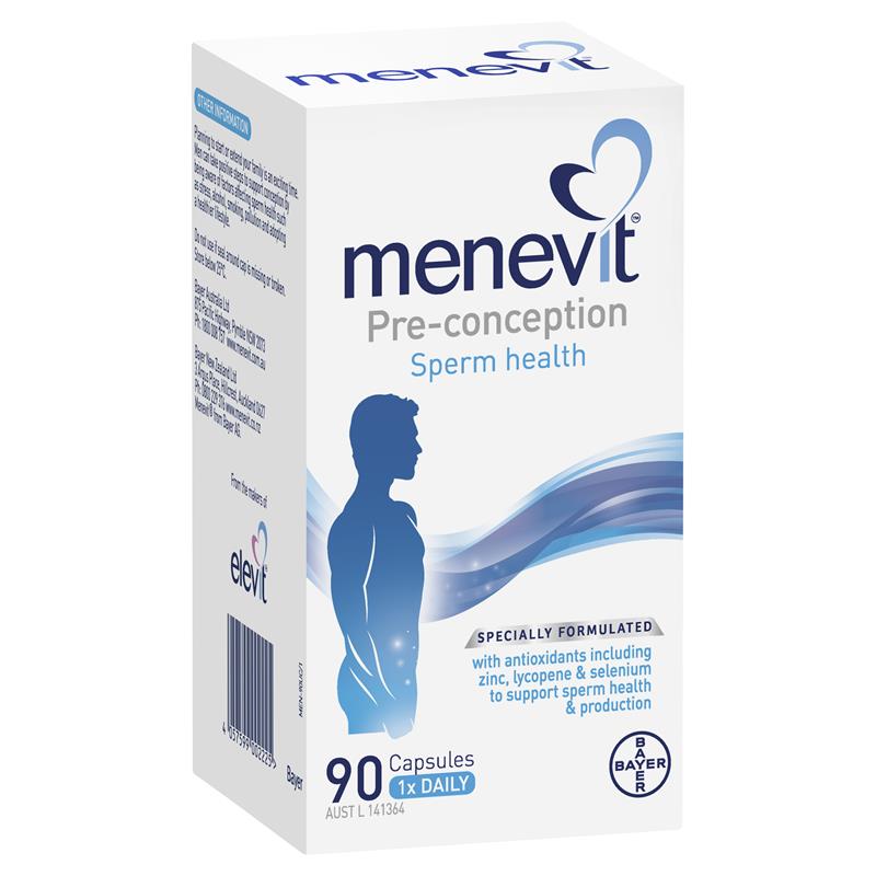 [T06819] Viên uống Menevit cho nam giới - Úc (Lọ/90v) Date 06/2026