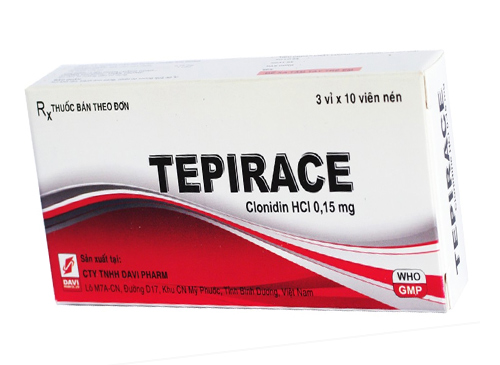 [T07001] Tepirace Clonidin 0.15mg Davipharm (H/30v)