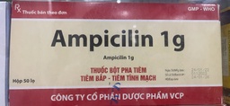 [T07055] Ampicilin 1g tiêm Dược Phẩm VCP (H/50lọ)