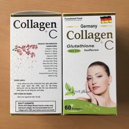 [T07207] Collagen C glutathione type 123 Germany (Lọ/60v)