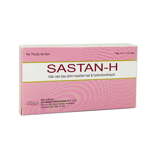 [T07263] Sastan H losartan 25mg Ấn Độ (H/30v) Date 03/2026