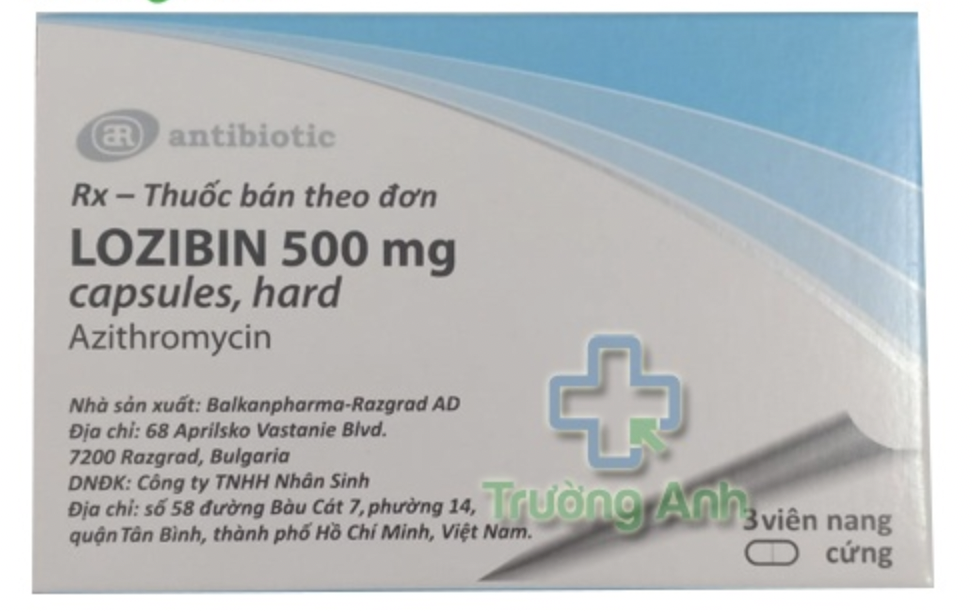 [T07304] Lozibin Azithromycin 500mg Bulgaria (H/3v)