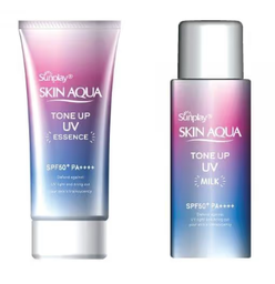 [T07306] Skin Aqua tone up UV  SPF50+ Sữa chống nắng Rohto (Lọ/50g)
