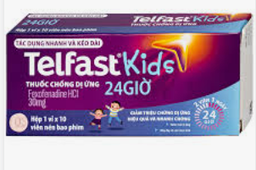 [T07392] Telfast kids fexofenadin 30mg Sanofi (H/10v) Date 12/2027