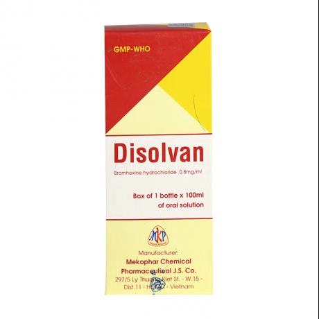 [T07463] Disolvan bromhexin 0.8mg/ml Mekophar (Lọ/100ml) 