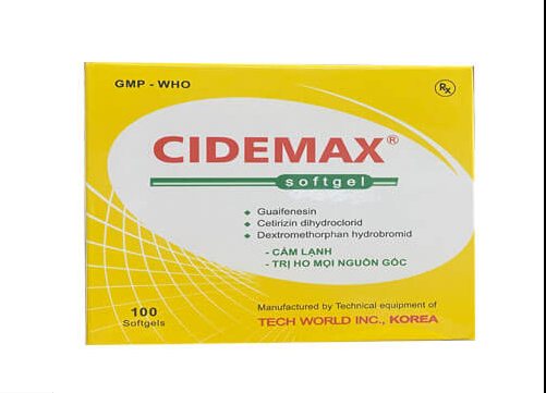 [T07495] Cidemax softgel guaifenesin 100mg NIC (H/100v)