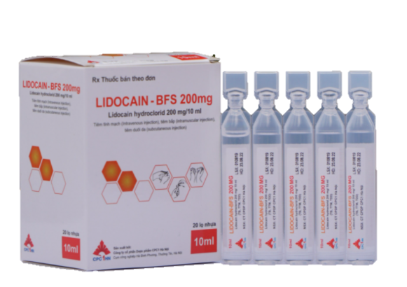 [T07496] Lidocain BFS 200mg/10ml tiêm CPC1 Hà Nội (H/20lọ/10ml)