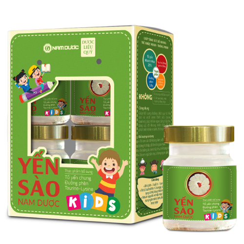 [T07520] Yến sào Nam Dược kids xanh (H/4lọ/70ml) Date 01/2027