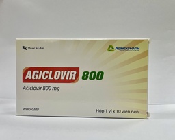 [T07531] Agiclovir 800 Acyclovir 800mg Agimexpharm (H/10v) 