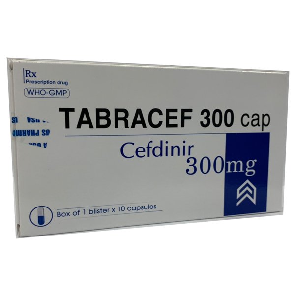 [T07575] Tabracef 300 CAP Cefdinir 300mg USP (H/10v) Date 03/2027