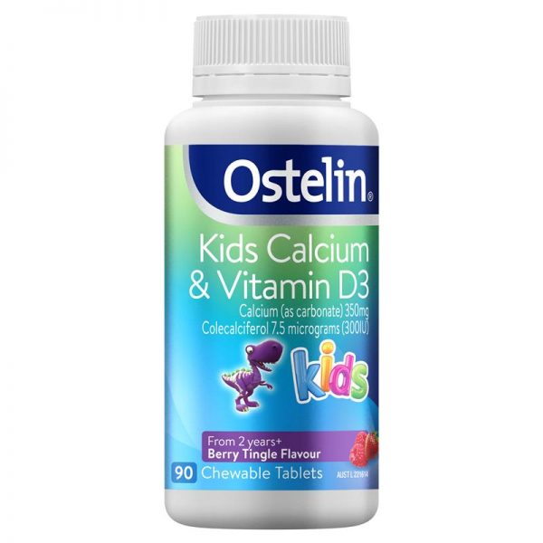 [T07581] Ostelin kids calcium & vitamin D3 Úc (Lọ/90v)