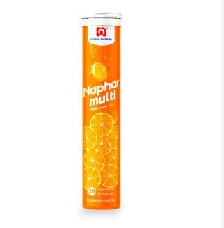 [T07604] Naphar Multi Plus sủi Nam Hà (Tuýp/20v)