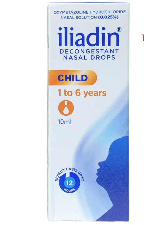 [T07622] Iliadin 0.025% nhỏ mũi cho trẻ từ 1-6 tuổi Netherlands (Lọ/10ml)
