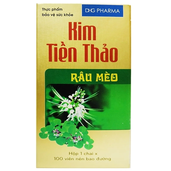 [T07643] Kim tiền thảo râu mèo DHG Hậu Giang (Lọ/100v)