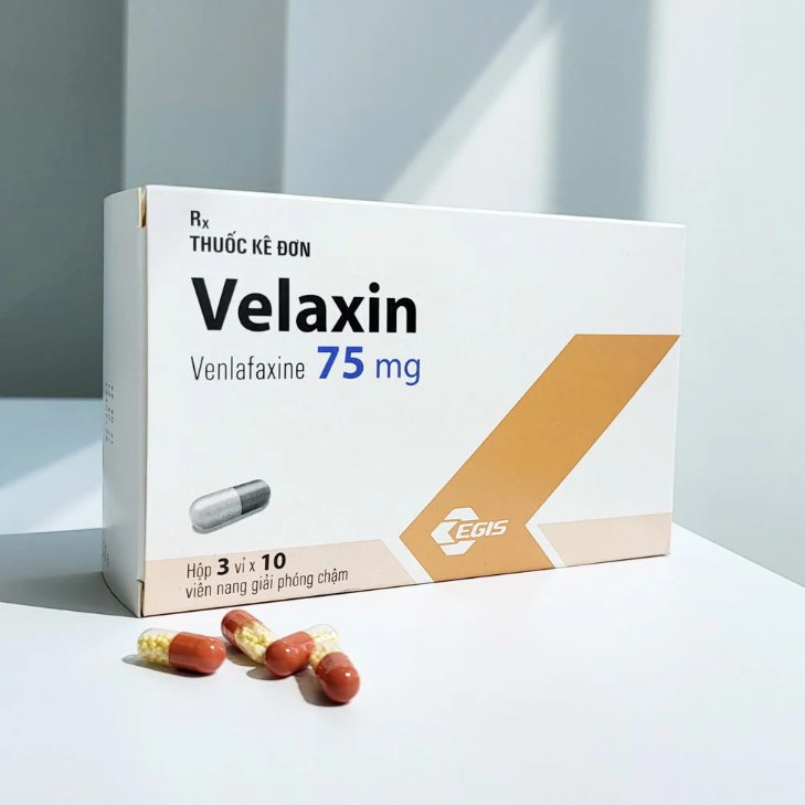 [T07680] Velaxin venlafaxine 75mg Egis (H/30v) Date 03/2025