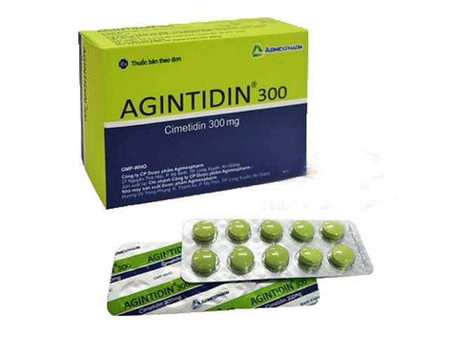 [T07739] Agintidin Cimetidine 300mg Agimexpharm (H/10vỉ/10v) date 09/2027
