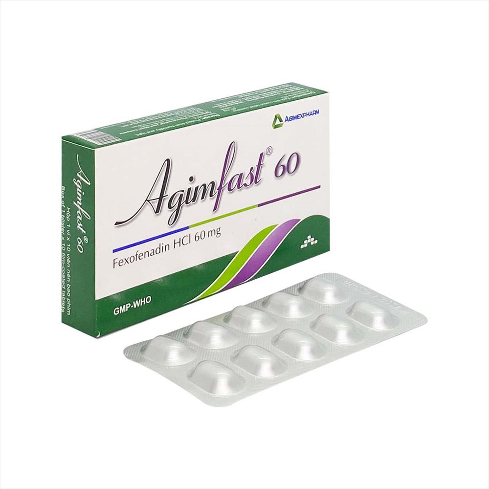 [T07813] Agimfast Fexofenadin 60mg Agimexpharm (H/10v)