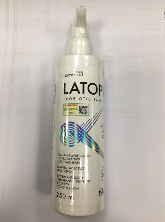 [T07844] Latopic nhũ tương dưỡng ẩm Biomed (Chai/250ml) Date 12/2026