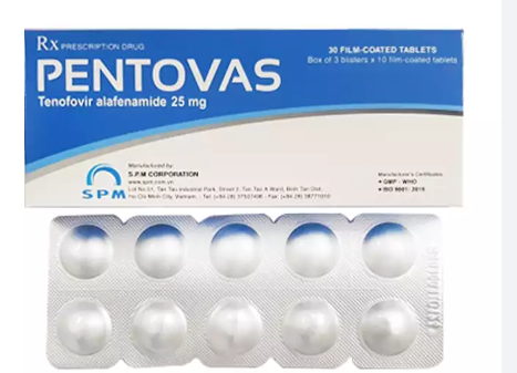 [T07999] Pentovas Tenofovir alafenamid 25mg S.P.M (H/30v) Date 09/2026