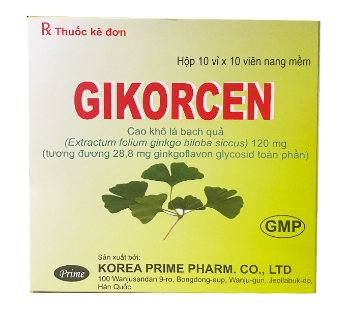 [T08278] Gikorcen 120mg Hàn Quốc (H/100v)