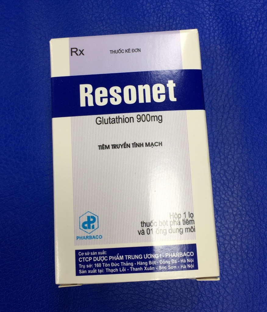 [T08304] Resonet glutathion 900mg Pharbaco (H/1lọ/1o) Date 02/2026