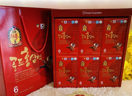 [T08424] Nước Hồng Sâm 6 Năm Korea Red Ginseng Dink Hàn Quốc Samsung (H/30gói)