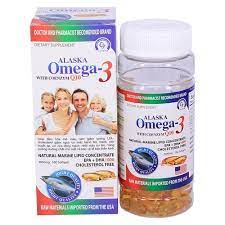 [T08427] Alaska Omega 3 with Coenzym Q10 Gia Đình USA Pharma (Lọ/100v)