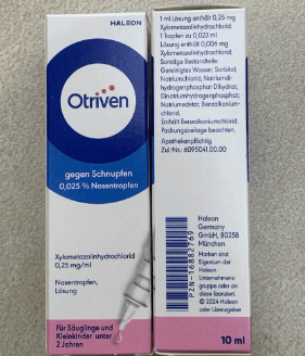 [T08442] Otriven 0,025% Xịt Đức (Lọ/10ml) Date 03/2026