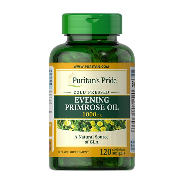 [T08507] Tinh Dầu Hoa Anh Thảo Evening Primrose 1000mg Puritans Pride (Lọ/120v) Date 09/2026