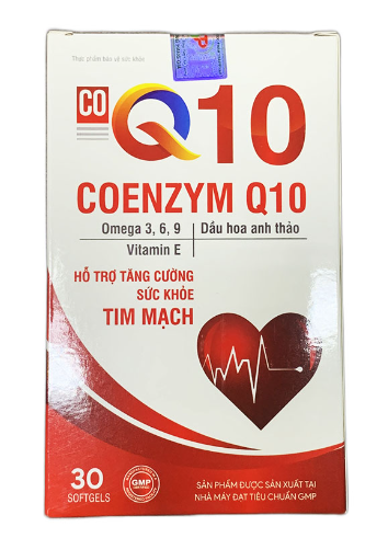 [T08540] Coenzym Q10 hỗ trợ tăng cường sức khỏe tim mạch Akopha Pháp (H/30v)