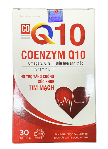 [T08540] Coenzym Q10 hỗ trợ tăng cường sức khỏe tim mạch Tradiphar (H/30v)