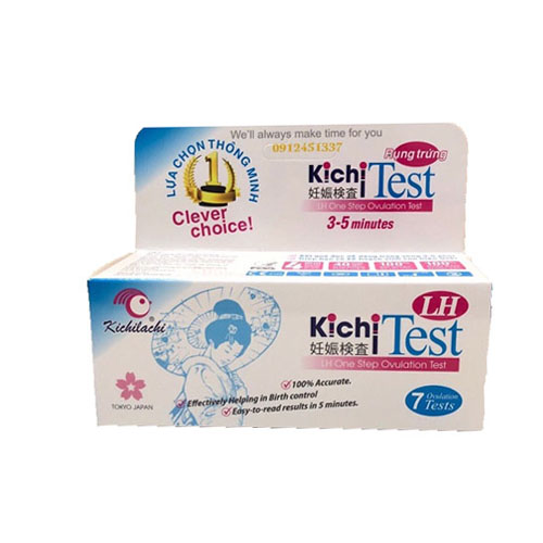 [T08564] Kichi Test LH Que Thử Rụng Trứng Kichilachi (H/7que)