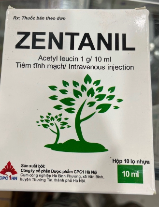 [T08572] Zentanil acetyl leucin 1g/10ml Hà Nội (H/10lọ/10ml)