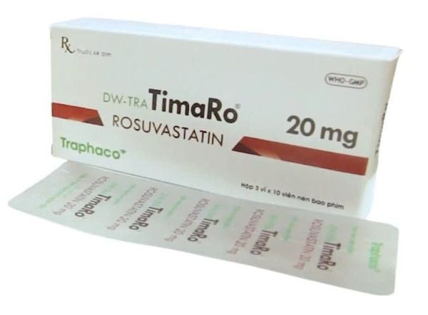 [T08617] TimaRo Rosuvastatin 20mg Traphaco (H/30v)